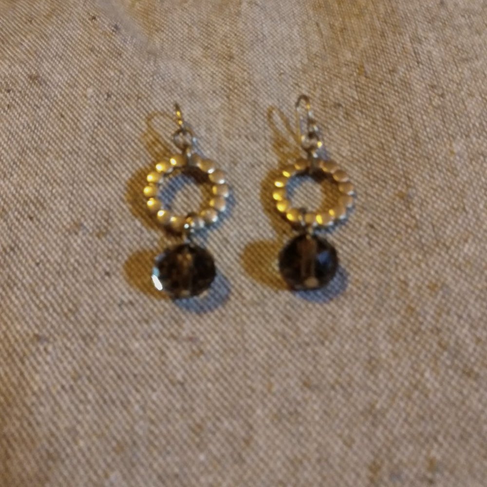 'Subtle Saffron' Crystal Earrings